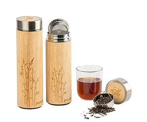 Pandoo Thermos en Bambou, Bois, 480 ML