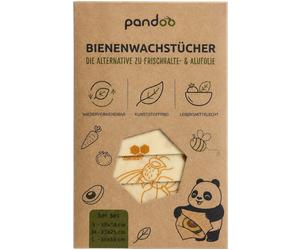 pandoo Tissus à la Cire d'Abeille - Starter Set - 1 kit