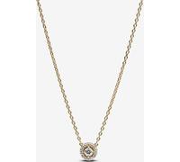 Pandora 14k or plaqué métal unique mélange Cubic Zirconia Clear 363548C01-45 Collier femme