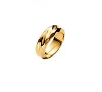 Pandora 163886C00 Bague large pour femme ondulée dorée 163886C0, 52/16,6, Argent sterling, Aucune pierre précieuse