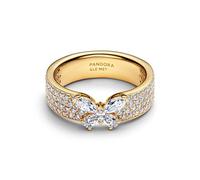 PANDORA 164270C01 Bague pour femme Motif papillon scintillant Doré