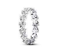 Pandora 193103C01 Éternité anneau dames ligne de cœur zirconium argent sterling Gr. 54