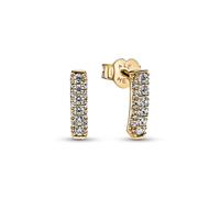 Pandora 262626C01 Boucles d'oreilles Femme Timeless Une rangée de pavés 14k plaqué or