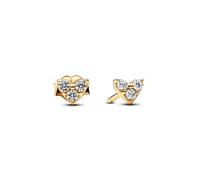 Pandora 263003C01 Boucles d'oreilles Femme Triple Pierre Cœur Doré