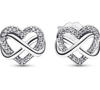 Pandora 292667C01 Boucles d'oreilles Femme Cœur Infini Scintillant Argent Zirconia