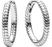 Pandora 292728C00 Boucles d'oreilles Charm Créoles Femmes Moments Petit argent sterling