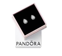 Clous d?Oreilles Halo Poire Scintillant - Pandora Timeless Argent