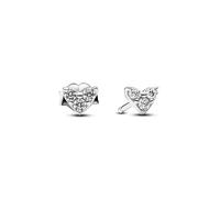 Pandora 293003C01 - Coeur à trois pierres - Argent - Boucles d'oreilles