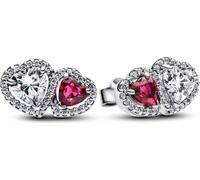 Pandora 293633C01 - Halo Hearts - Argent - Boucles d'oreilles