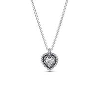 Pandora 393099C01 Collier avec pendentif cœur scintillant en argent