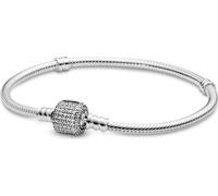 Pandora 590723CZ Bracelet à maillons serpent avec fermoir pavé argent 20 cm
