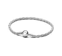 PANDORA 593757C00 Bracelet pour femme en argent avec chaîne serpent torsadée, 20 cm, Argent sterling, Pas de gemme