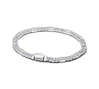 PANDORA 594227C01 Bracelet pour femme ovale en argent avec zircone, 20 cm, Argent sterling, Oxyde de zirconium