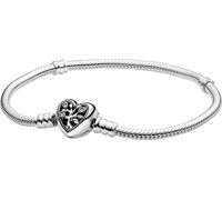 Pandora 598827C01 Bracelet à maillons serpent avec fermoir cœur 16 cm