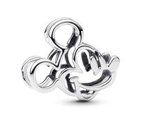 PANDORA 762202C01 Breloque en forme d'étoile filante scintillante en argent sterling avec alliage plaqué or 14 carats et oxyde de zirconium Compatible Moments 10 x 11,6 x 11,2 mm