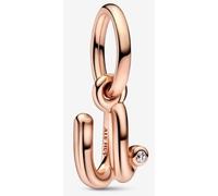 Pandora 782479C01 Pendentif Charm lettre U manuscrite 14k Rosé doré