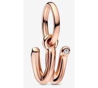 Pandora 782481C01 Pendentif Charm lettre W manuscrite 14k Rosé Doré