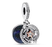 Pandora 782975C01 Pendentif Charm étoile filante zirconium argent or rose