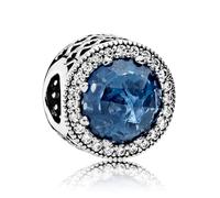 Pandora 791725NMB Charm bleu minuit Rayon des cœurs