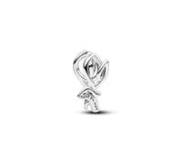 PANDORA 794488C00 Breloque tulipe ouverte en argent sterling 925 avec gravure « Thank you mum » Compatible Moments