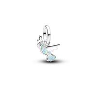 PANDORA 794566C01 Breloque en forme de colombe en argent sterling 925 avec opale et zircone cubique Symbole de paix et d'amour Compatible Moments compatibles