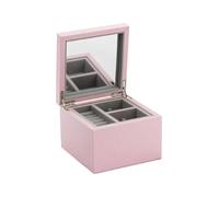 Pandora A004 Petite boîte à bijoux en MDF avec cuir synthétique Rose Dimensions : env. 16 x 16 x 11,5 cm, 16x16x11,5, Bois d'ingénierie, Pas de pierre précieuse