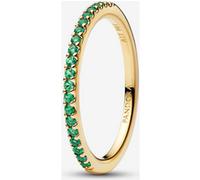 Pandora Anneau Demi-Éternité Vert Scintillant Doré 52