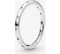Pandora Anneau Scintillant Simple Argent Massif 54