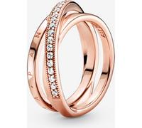 Pandora Anneau Triple Pavé Croisé
