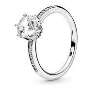 Pandora Anneaux Bague couronne lumineuse transparente 198289CZ