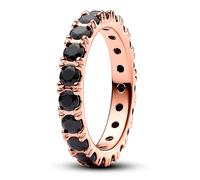 Pandora Anneaux Bague d'éternité Fila noir brillant 180050C02