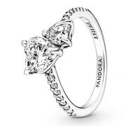 Pandora Anneaux Bague Double Coeur Brillant 191198C01