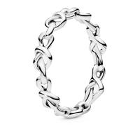 Pandora Anneaux Bague en argent sterling coeurs noués 198018