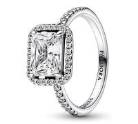 Pandora Anneaux Bague Halo Rectangulaire Brillante 192391C01