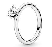 Pandora Anneaux Bague Solitaire Coeur Transparent 198691C01