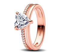 Pandora Anneaux Double Band Heart Ring 183100C01