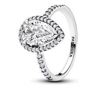 Pandora Anneaux Grande bague halo brillant taille poire 193012C01