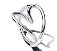 PANDORA Essence 193288C00-58 Bague Cœur Organique en Argent Sterling Taille : 58, Argent Sterling