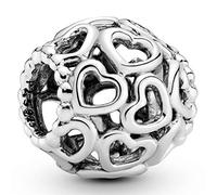 Pandora Charm Icons Cœurs ajourés en argent