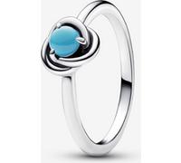 Pandora Bague Cercle Éternité Bleu Turquoise 54