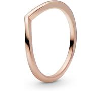 Pandora Bague chevron Polie en métal plaqué or rose 14 carats, taille 60