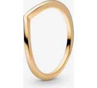 Pandora Bague Chevron Polie Métal doré à l'Or 14 carats 52
