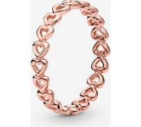 Pandora Bague Couronne de Cœurs Métal doré à l'Or Rose 14 carats 50