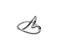 Pandora Bague Cœur organique 193288C00 Argent sterling Sans pierre Taille 52