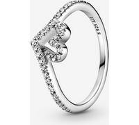 Pandora Bague Cœur Chevron Scintillante Argent Massif 52