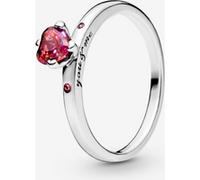 Pandora Bague Cœur Rouge Scintillant Argent Massif 50