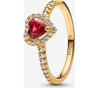 Pandora Bague Cœur Rouge Surélevé 48