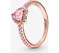Pandora Bague Cœur Surélevé Scintillant Métal doré à l'Or Rose 14 carats 48