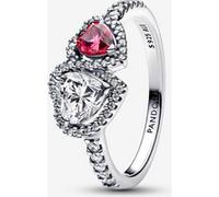 Pandora Bague Cœurs Halo Argent Massif 58