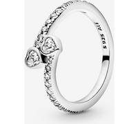 Pandora Bague Deux Cœurs Scintillants Argent Massif 50